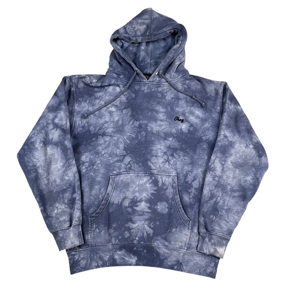 Obey Tie Dye Hoodie Mens Medium Oversized